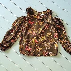 Floral off the shoulder blouse